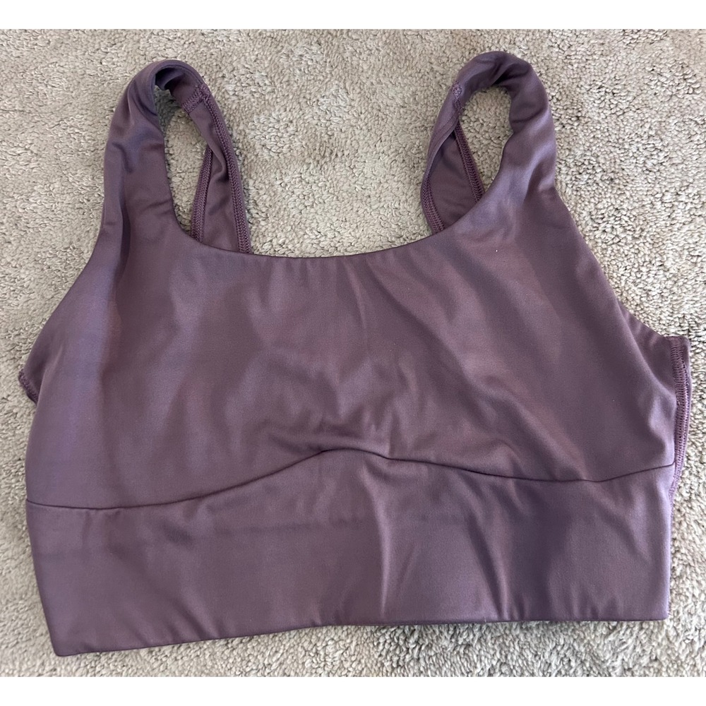 Gymshark Seamless Sports Bra Purple Medium Workout Fitness‎ Tank Top SZ M